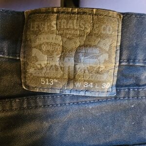 Levi's Men's Dark Blue Slim Straight Jeans 34/30